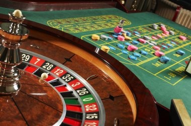 High-limit baccarat table with professional dealer